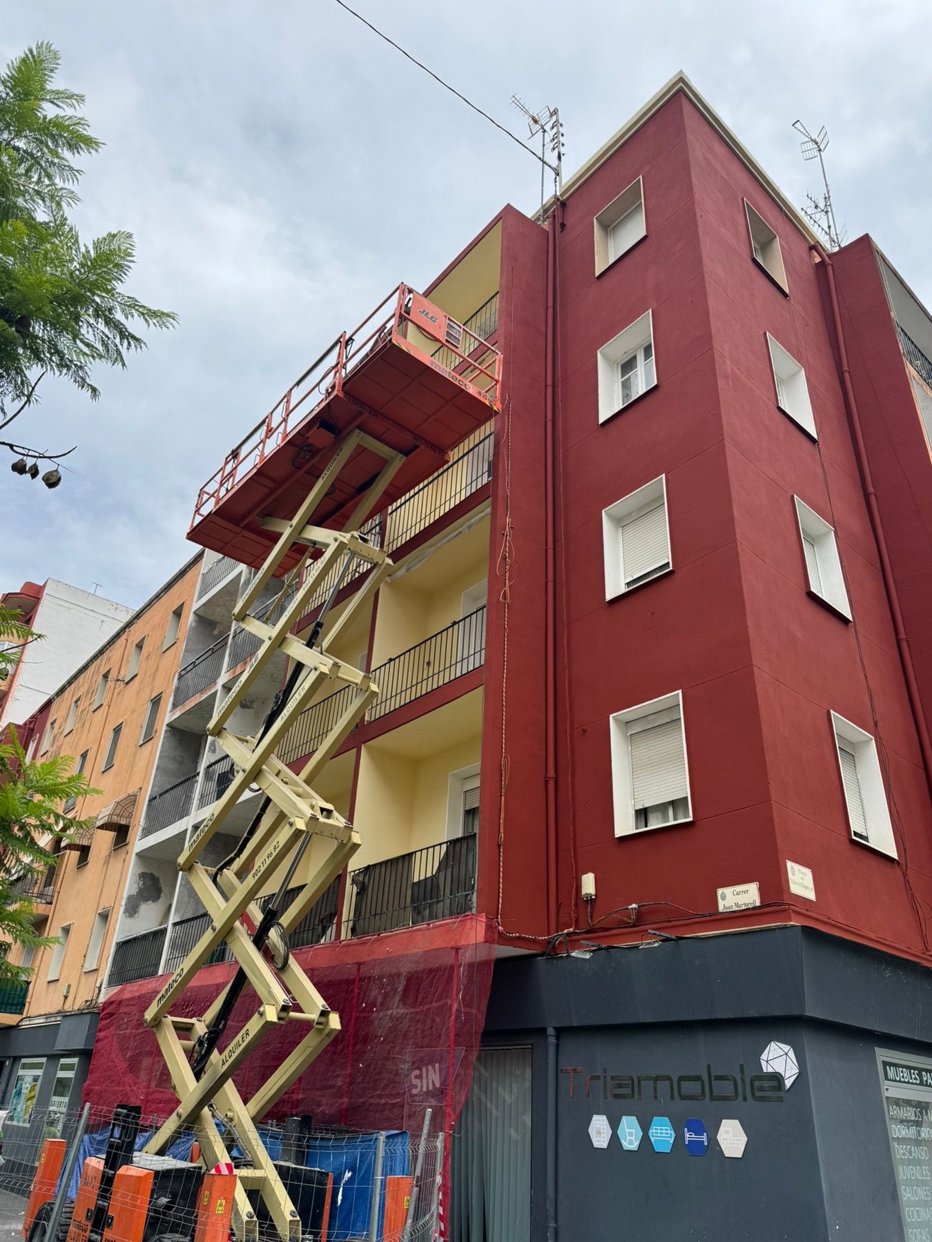 Trabajos en fachada